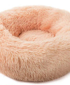 Cozy Round Cat Bed Apricot / 40cm - IHavePaws