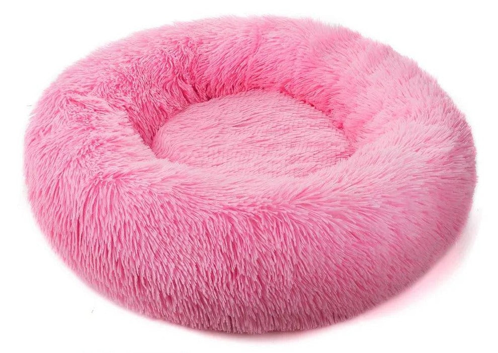Cozy Round Cat Bed Pink / 40cm - IHavePaws