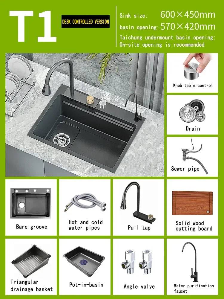 Stainless Steel Sinks – A Culmination of Elegance and Functionality 6045WS-T1 - IHavePaws