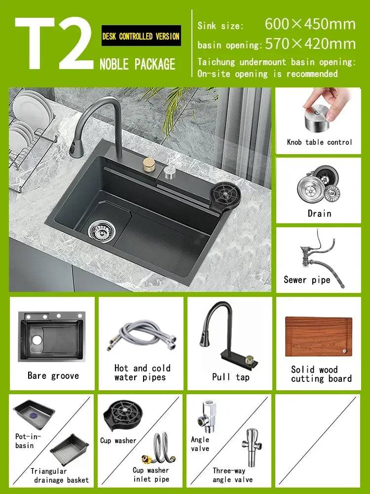 Stainless Steel Sinks – A Culmination of Elegance and Functionality 6045WS-T2 - IHavePaws