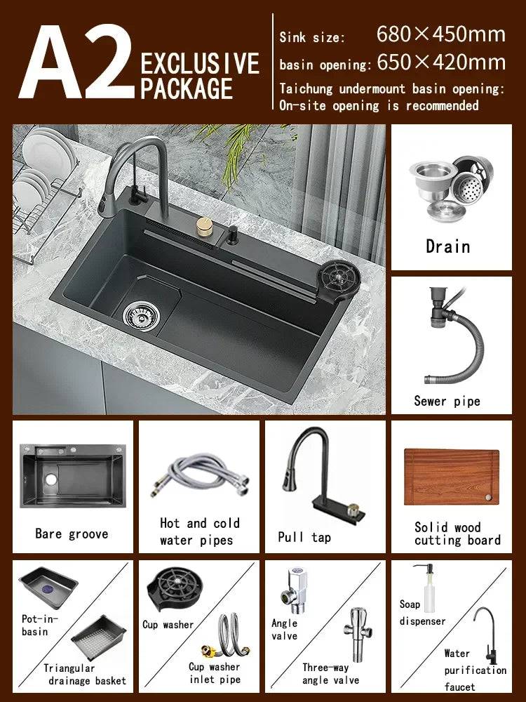 Stainless Steel Sinks – A Culmination of Elegance and Functionality 6845WS-A2 - IHavePaws