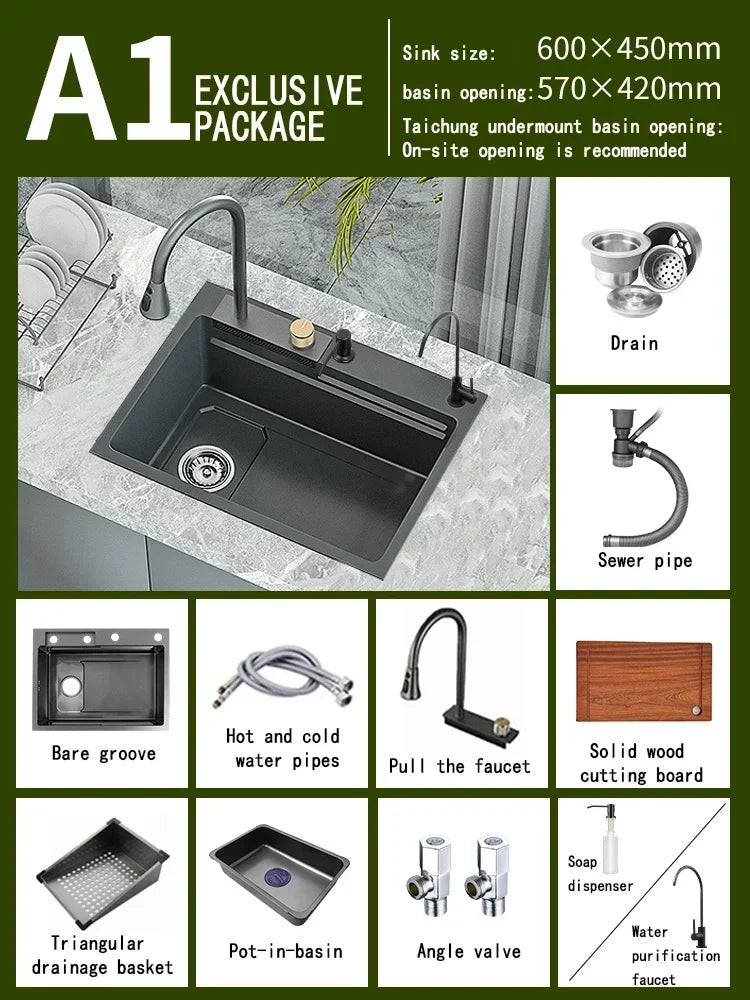 Stainless Steel Sinks – A Culmination of Elegance and Functionality 6045WS-A1 - IHavePaws