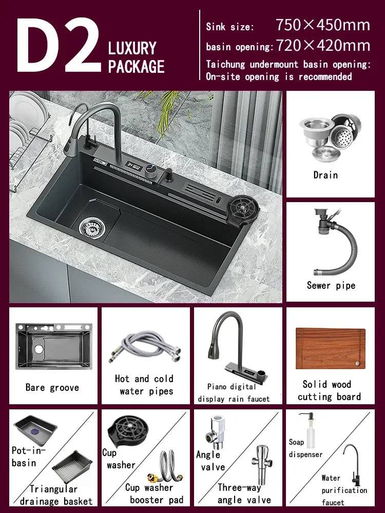 Stainless Steel Sinks – A Culmination of Elegance and Functionality 7545WR-D2 - IHavePaws