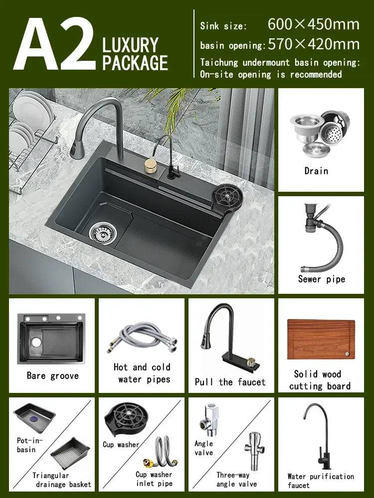 Stainless Steel Sinks – A Culmination of Elegance and Functionality 6045WS-A2 - IHavePaws