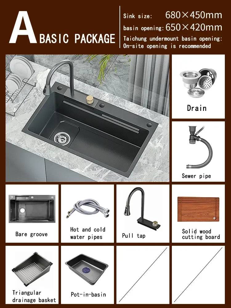 Stainless Steel Sinks – A Culmination of Elegance and Functionality 6845WS-A - IHavePaws