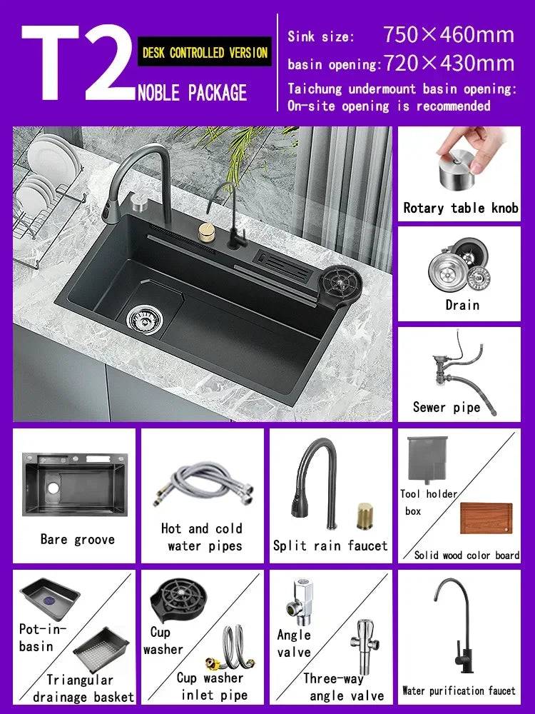 Stainless Steel Sinks – A Culmination of Elegance and Functionality 7546WP-T2 - IHavePaws