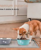 Non-slip Dog Bowls For Small Medium Large Dog Green / 400 ml - ihavepaws.com