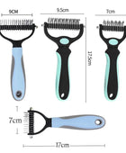 Professional Pet Grooming Brush: Dual-Head Deshedding Marvel for Cats and Dogs - IHavePaws