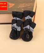 Pet Dog shoes Waterproof chihuahua Anti-slip boots black / 2 - ihavepaws.com