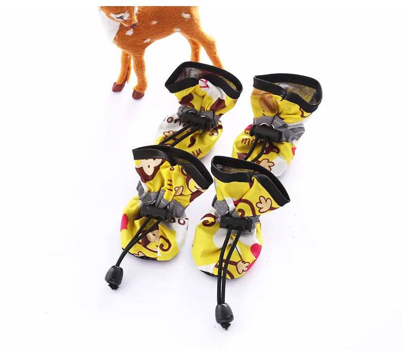 Pet Dog shoes Waterproof chihuahua Anti-slip boots Little yellow monkey / 2 - ihavepaws.com