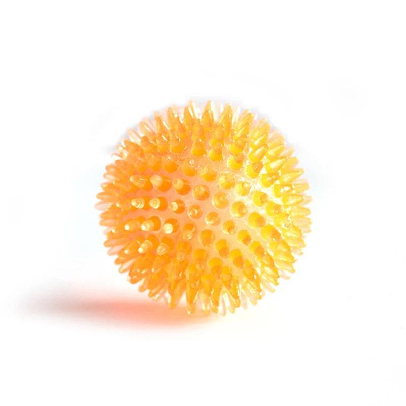 Pet Dog Toys Cat Puppy Sounding Toy Polka Squeaky Tooth Cleaning Ball Orange / S-6.5CM - ihavepaws.com