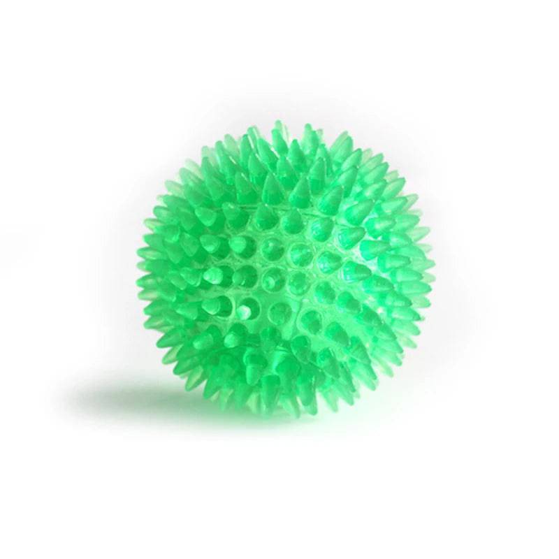 Pet Dog Toys Cat Puppy Sounding Toy Polka Squeaky Tooth Cleaning Ball Green / S-6.5CM - ihavepaws.com