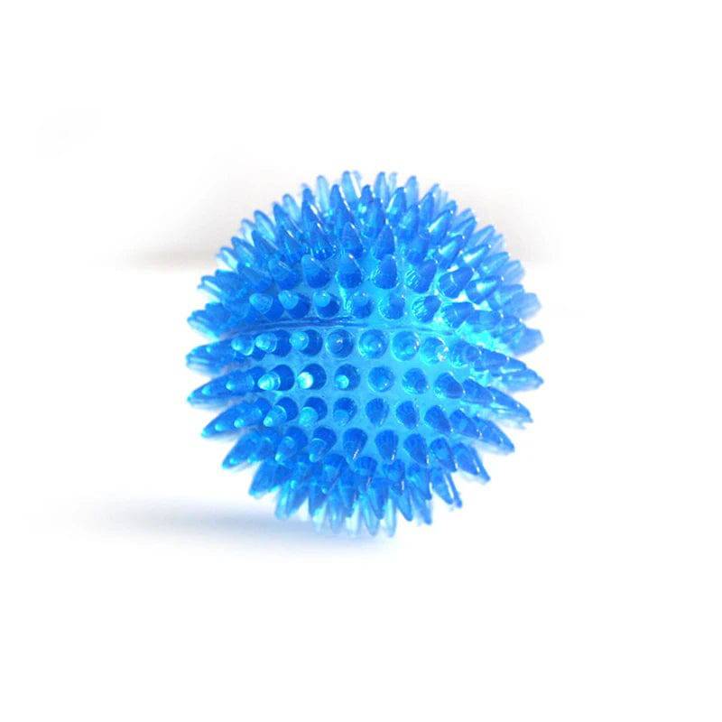 Pet Dog Toys Cat Puppy Sounding Toy Polka Squeaky Tooth Cleaning Ball Blue / S-6.5CM - ihavepaws.com