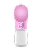 Dog Portable Water Bottle Feeder 350ML Pink - IHavePaws