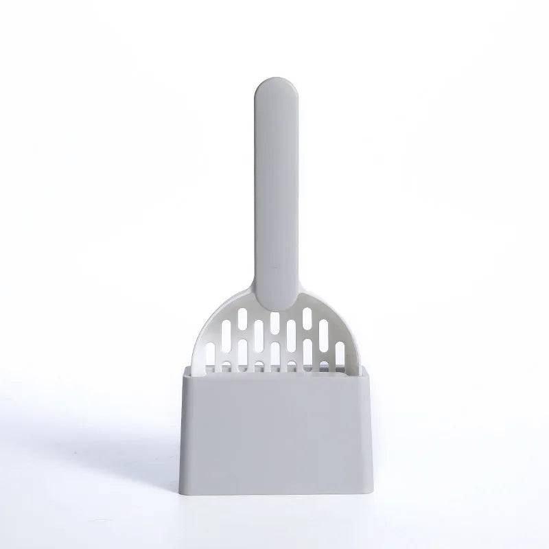 Pet-Friendly Litter Scoop with Base gray1 - IHavePaws