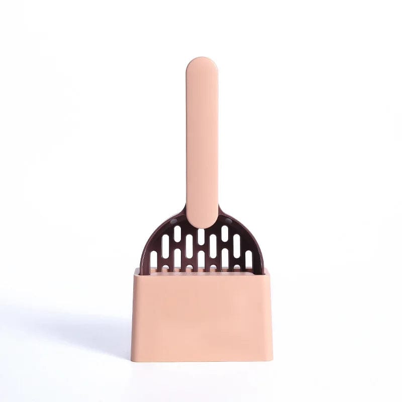 Pet-Friendly Litter Scoop with Base pink1 - IHavePaws