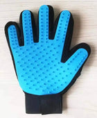 Pet Grooming 2 sided glove for Dog, Cat, Rabbit Fur Sky Blue Right - ihavepaws.com