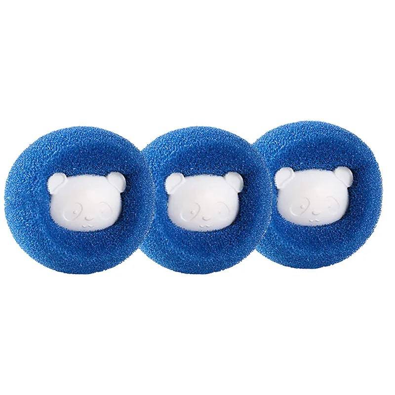 Pet hair remover reusable ball for laundry washing machine Blue 3PCS - ihavepaws.com