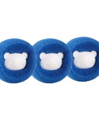 Pet hair remover reusable ball for laundry washing machine Blue 3PCS - ihavepaws.com