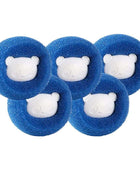 Pet hair remover reusable ball for laundry washing machine Blue 5PCS - ihavepaws.com