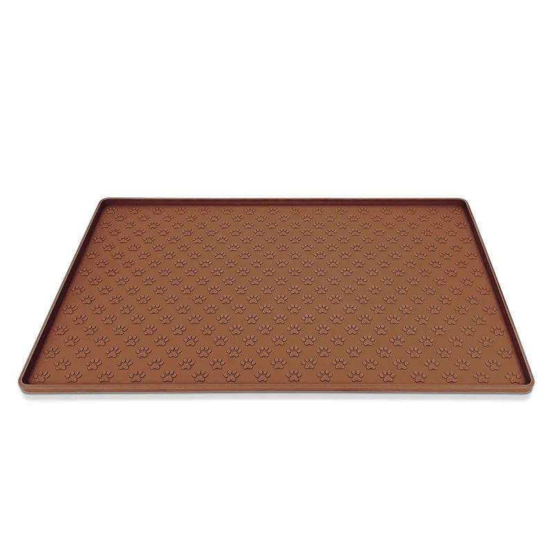 Pet Drinking Feeding Placemat Brown / 46X30CM (18X12IN) - ihavepaws.com