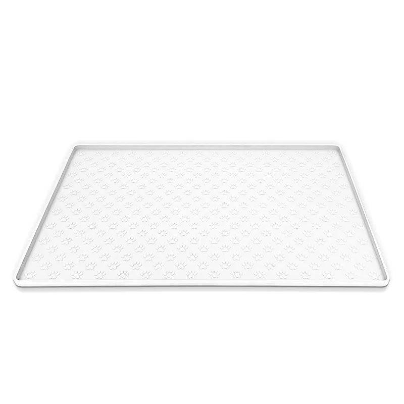 Pet Drinking Feeding Placemat White / 46X30CM (18X12IN) - ihavepaws.com
