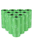 Pet Poop Bags Disposable Dog Waste Bags 5 Roll Green - ihavepaws.com