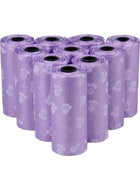 Pet Poop Bags Disposable Dog Waste Bags 5 Roll Purple - ihavepaws.com