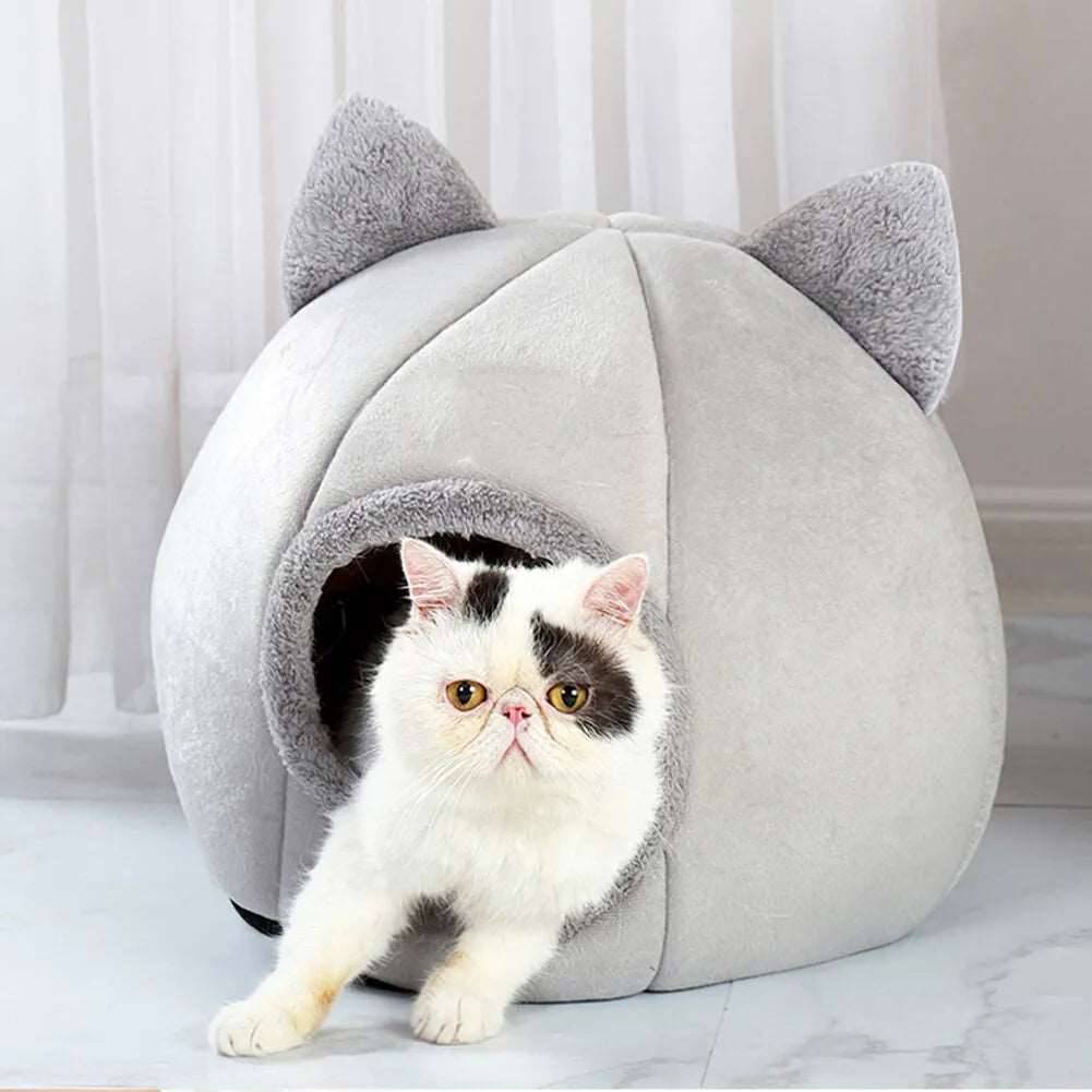 Pet Tent Cave Bed for Cats Small Dogs XL / Gray - IHavePaws