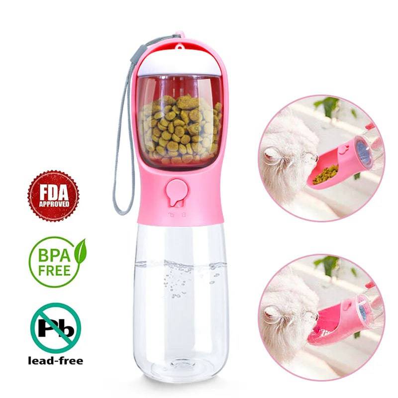 Portable Dog and Cat Water Bottle Feeder
