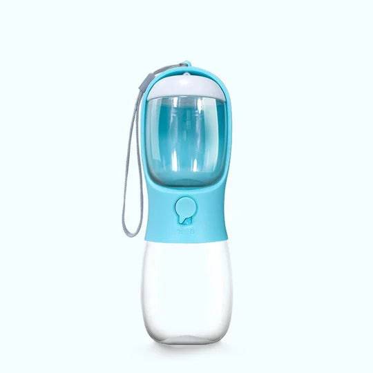 Portable Dog Water Bottle Feeder and Waterer Blue / 300ml - IHavePaws