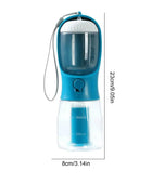 Portable Dog Water Bottle with Food Dispenser and Waste Bag Dispenser A - IHavePaws