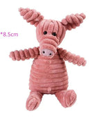Plush Dog Toy Animals Shape Bite Resistant Squeaky Pink Pig - IHavePaws