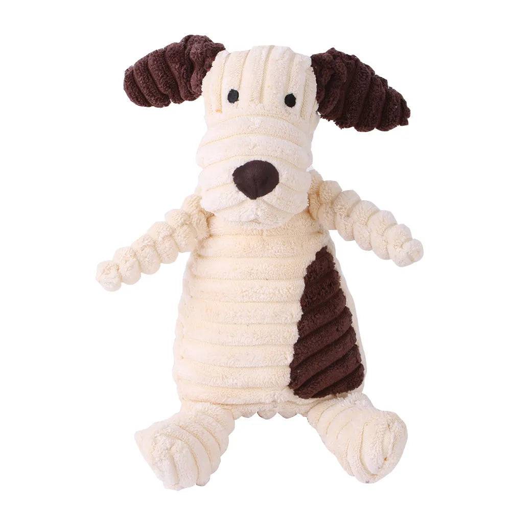 Plush Dog Toy Animals Shape Bite Resistant Squeaky Dog - IHavePaws