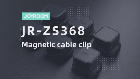 Joyroom - Clips magnéticos para cables, soporte para cables ajustable y liso