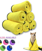 Quick-drying Dog and Cat Towels Soft Fiber Towels Absorbent Bath Towel - IHavePaws