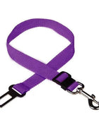 Reliable safety line with a security mechanism for dogs and cats Purple - IHavePaws