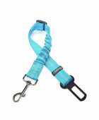 Reliable safety line with a security mechanism for dogs and cats Stretchable Sky Blue - IHavePaws