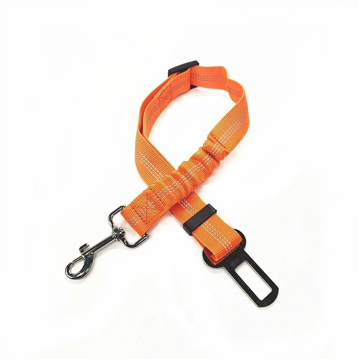 Reliable safety line with a security mechanism for dogs and cats Stretchable Orange - IHavePaws