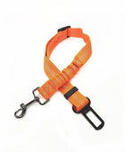 Reliable safety line with a security mechanism for dogs and cats Stretchable Orange - IHavePaws
