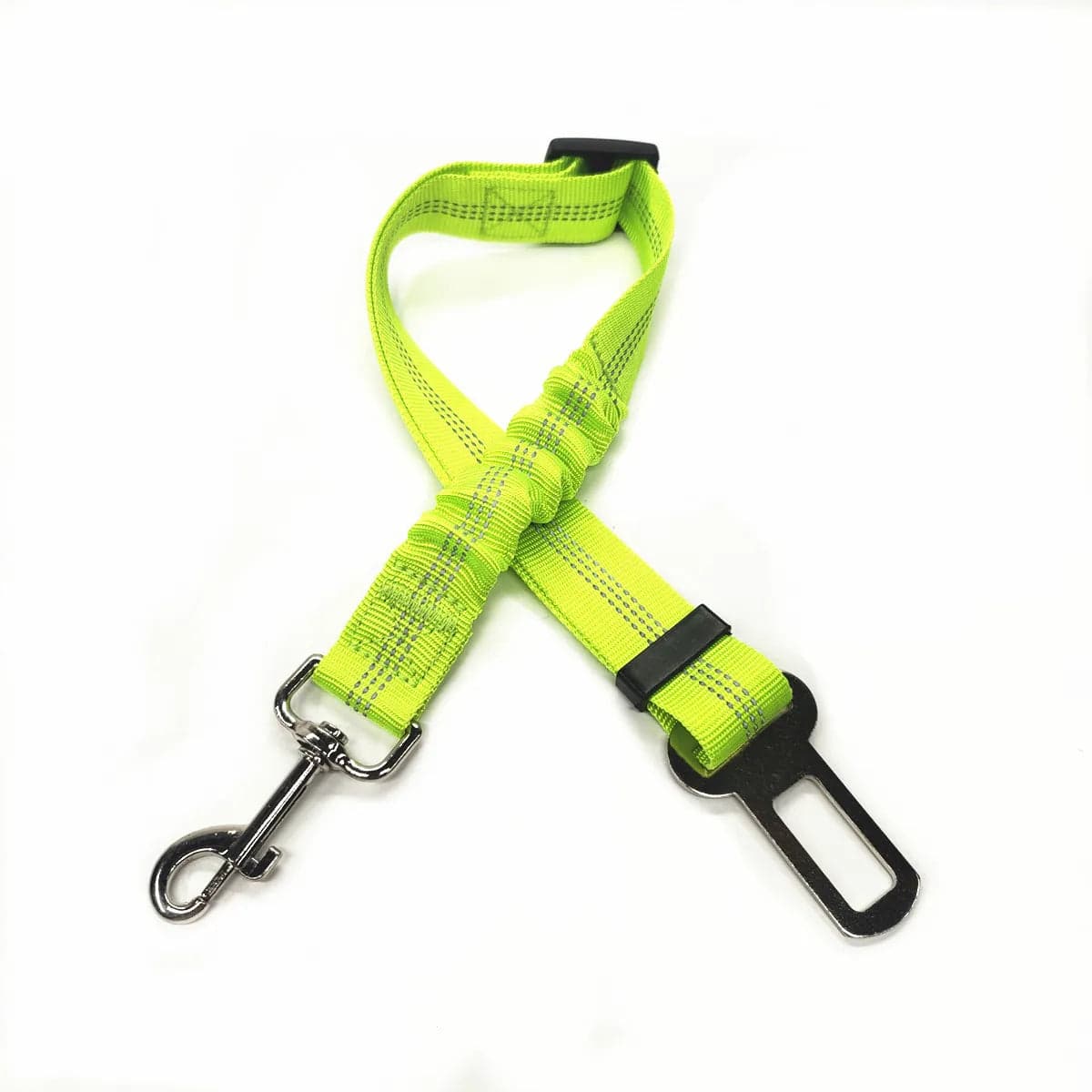 Reliable safety line with a security mechanism for dogs and cats Stretchable Green - IHavePaws