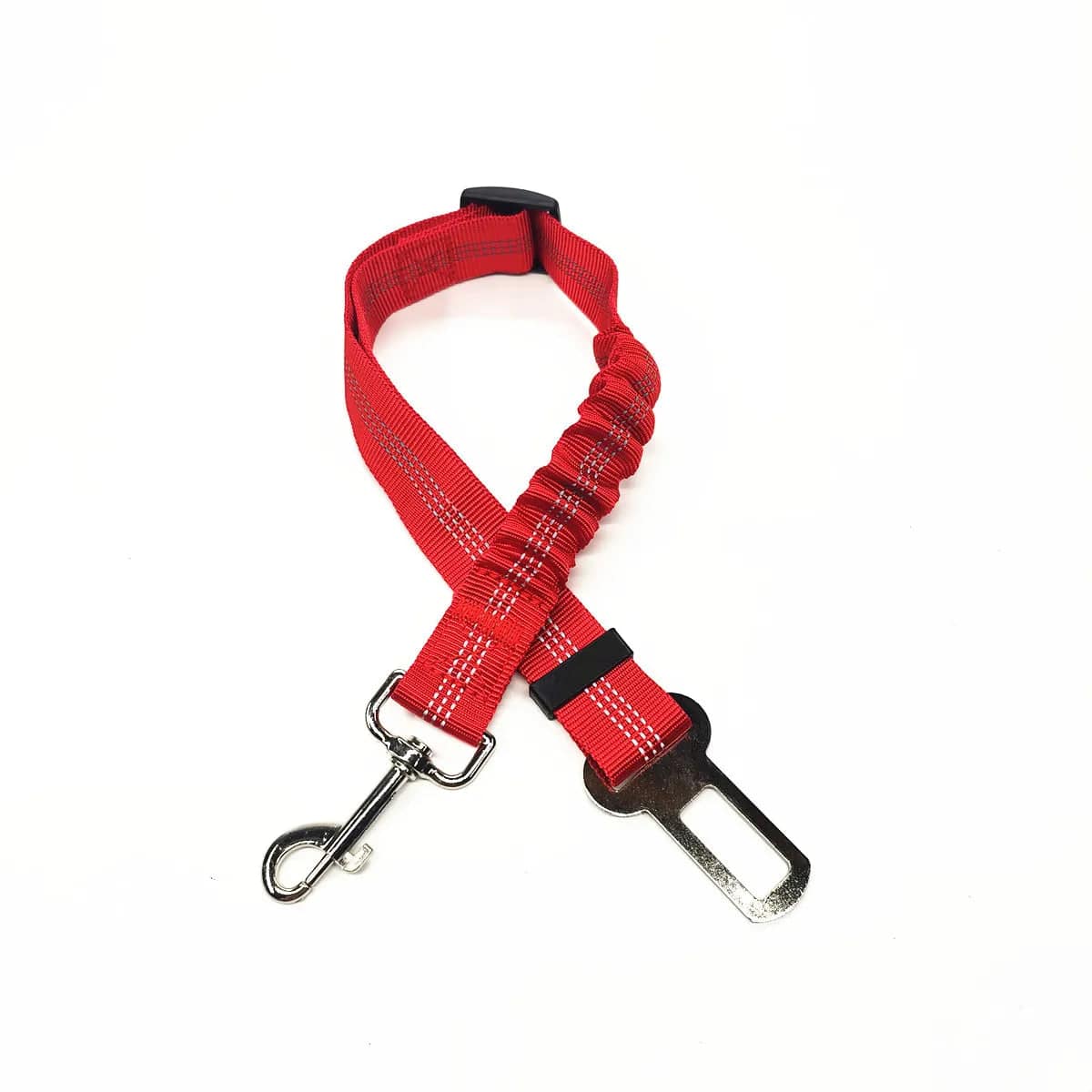 Reliable safety line with a security mechanism for dogs and cats Stretchable Red - IHavePaws