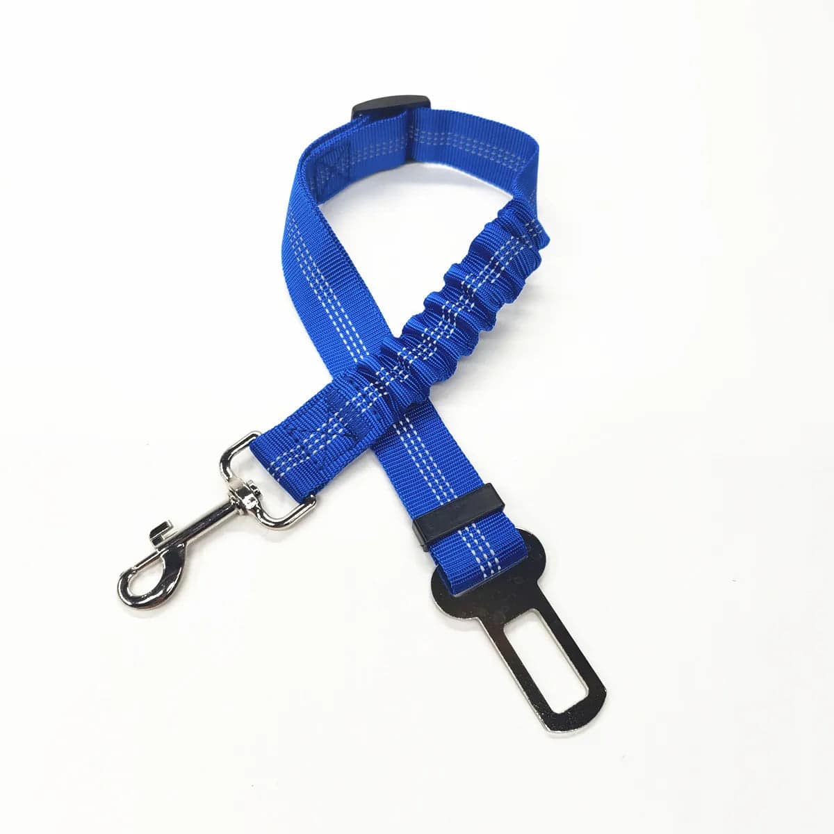 Reliable safety line with a security mechanism for dogs and cats Stretchable Blue - IHavePaws