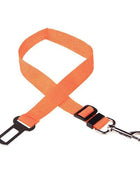 Reliable safety line with a security mechanism for dogs and cats Orange - IHavePaws