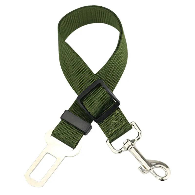 Reliable safety line with a security mechanism for dogs and cats Army green - IHavePaws
