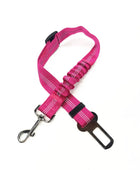 Reliable safety line with a security mechanism for dogs and cats Stretchable Purple Red - IHavePaws