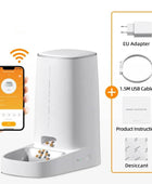 ROJECO Automatic Cat Feeder Pet Smart Cat Food Kibble Dispenser Remote Control WiFi WiFi Single Bowl / 4L - IHavePaws