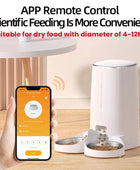 ROJECO Automatic Cat Feeder Pet Smart Cat Food Kibble Dispenser Remote Control WiFi - IHavePaws