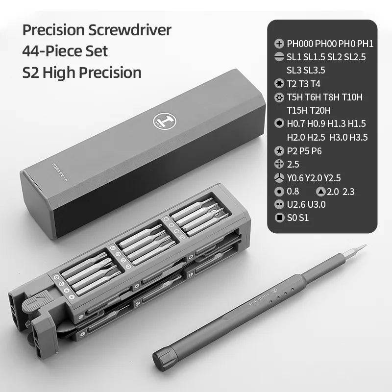 Screwdriver Kit Precision Magnetic Bits Dismountable Screw Driver Set Mini Tool Case 44 in 1 - IHavePaws