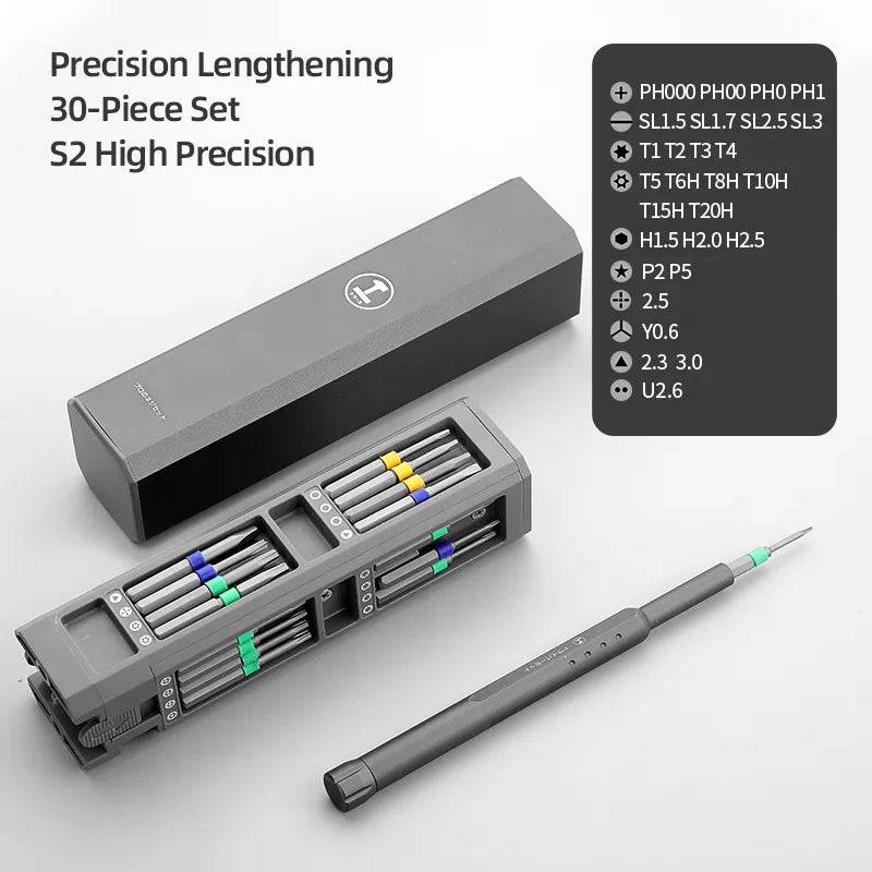 Screwdriver Kit Precision Magnetic Bits Dismountable Screw Driver Set Mini Tool Case 30 in 1 - IHavePaws
